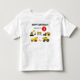 Byggtema Lastbil Barns födelsedag T Shirt