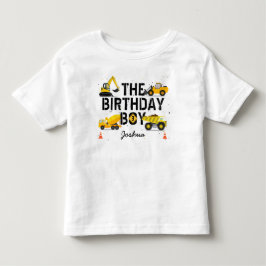 Byggtema Lastbil Barns födelsedag T Shirt