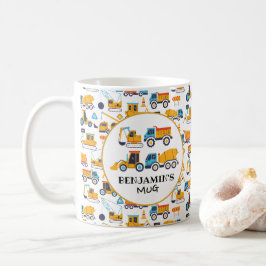Byggtema Lastbil Mugg för barn