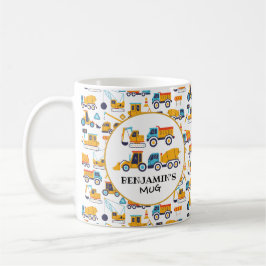 Byggtema Lastbil Mugg för barn