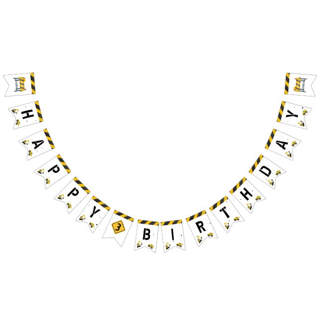 Byggtema Lastbilar Barn oavsett ålder Vimplar (Alla)