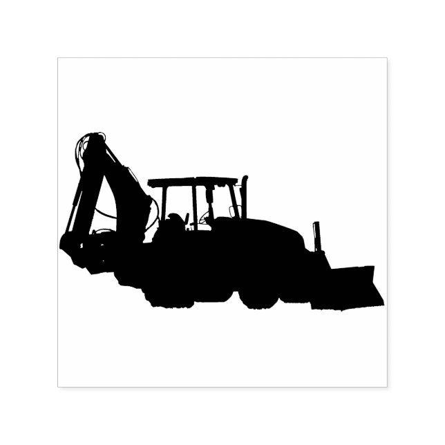 Byggtraktor Självfärgande Stämpel (Design)