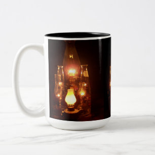 Bygone Era Antique Oil Lamps Coffee Mugg 15 oz.
