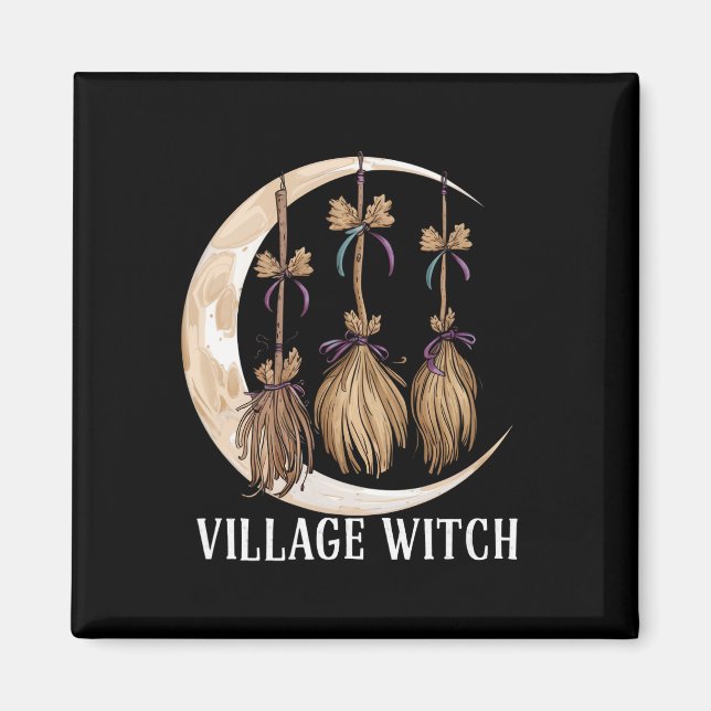 Byhäxan Gotisk Ockult Wicca Pagan Natur Magnet (Framsidan)