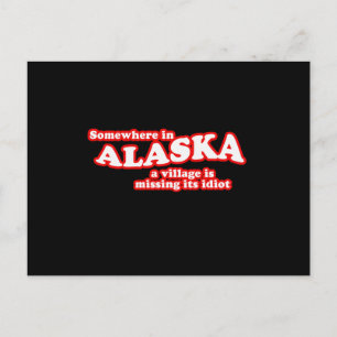 Byidiot i Alaska Vykort
