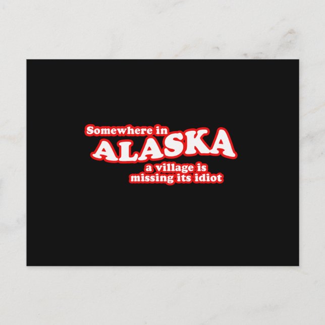 Byidiot i Alaska Vykort (Framsida)