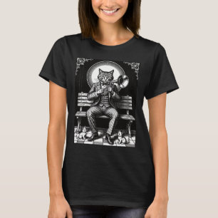 Byleth En Stilig Katt-Hövdad Musiker T Shirt