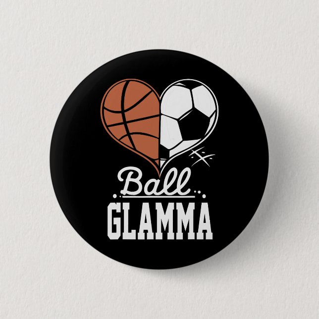 Byll Glamma Rollig Bysketbyll Fotboll Glamma  Knapp (Framsida)