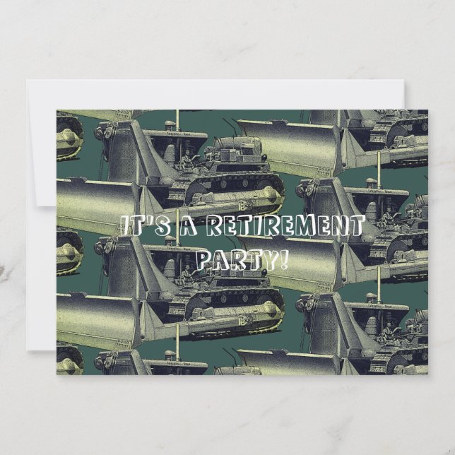 BYLLDOSERARE SOM ANVÄNDER INGENJÖR PENSION INBJUDNINGAR (Framsida)