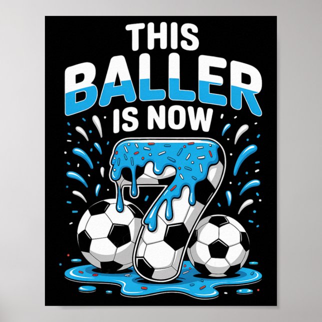 Byller är nu 7 Glass Drip Män Kvinnor Spel Socc Poster (Framsidan)