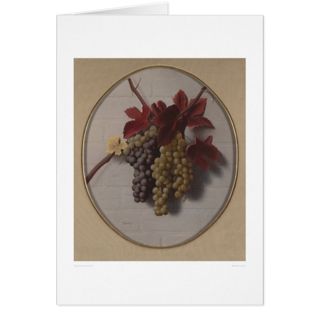 Bylte av druvor (1363) hälsningskort (Framsidan)