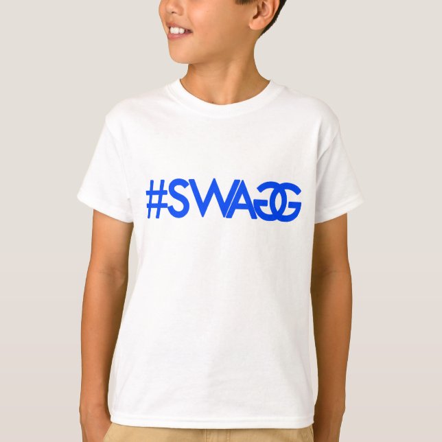 Bylte Hashtag (blått) T-shirt (Framsida)