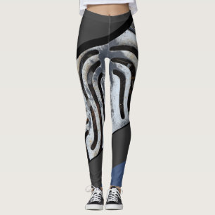 Byltet avfyrar på svart ut stads- Vibedamasker Leggings