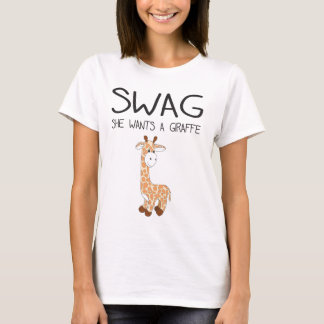BYLTET önskar hon en giraff Tee Shirt