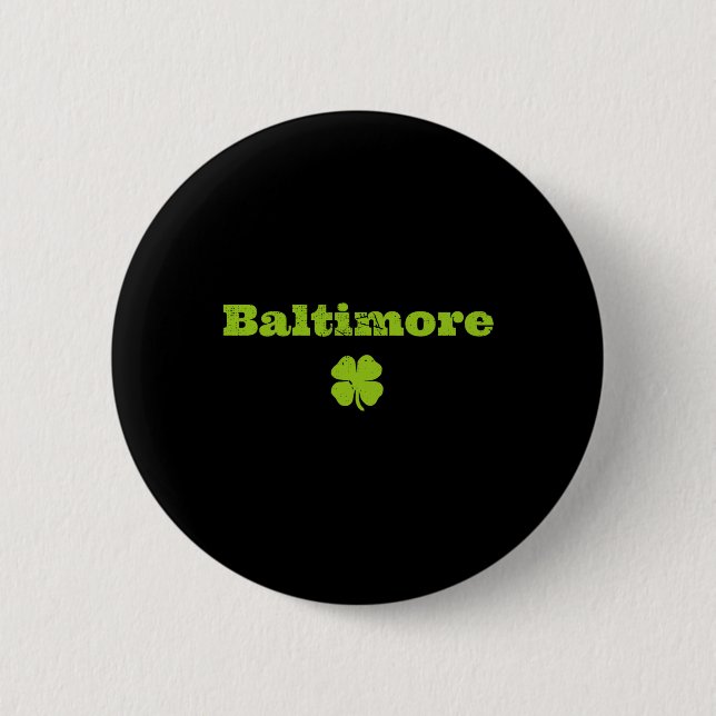 Byltimore Md Irish Pride Shamrock St patricks day Knapp (Framsida)