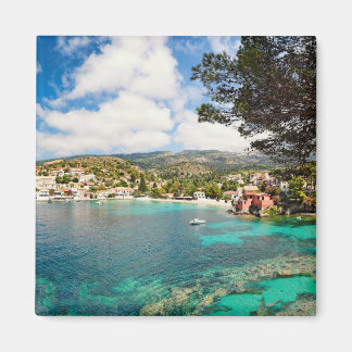 byn Assos i Kefalonia, Grekland Magnet