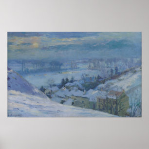 Byn av Herblay under snö, 1895 Poster