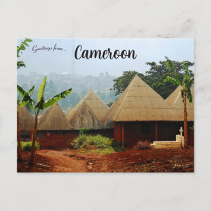 byn Bamileke i Väster-regionen Kamerun Vykort