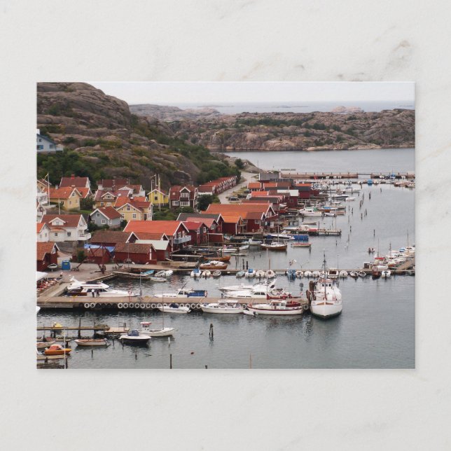 Byn Bovallstrand Vykort (Framsida)