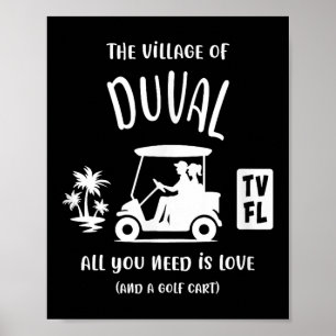 byn Duval Tv Fl Golf Cart Design Poster