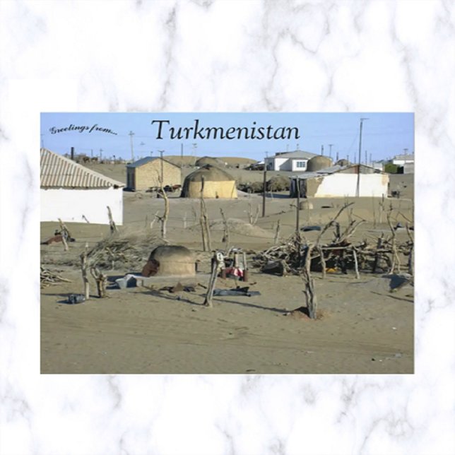 Byn Erbent i Turkmenistan Vykort (Skapare uppladdad)