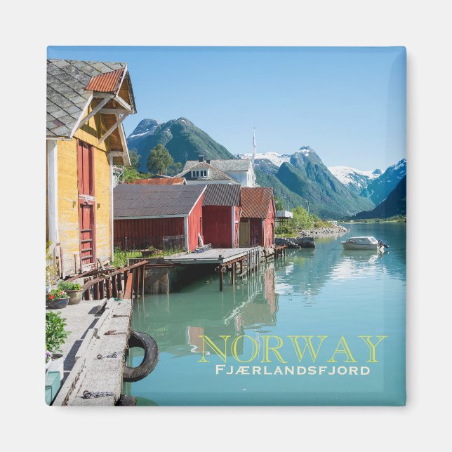 Byn Fjæ rland, Norgens kvadrattextmagnet Magnet (Framsidan)