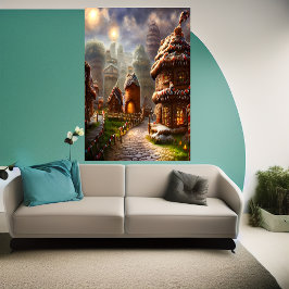 Byn Gingerbröd i Valhalla | AI Art Poster