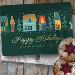 byn glad helg Modern Winter Snö<br><div class="desc">Din logotyp kan läggas till längst bak. Ändra helgdag-meddelandet,  Business namn eller company namn. Finns här: http://www.zazzle.com/selectpartysupplies</div>