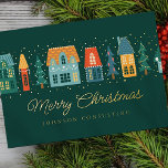 byn god jul Modern Winter Snö<br><div class="desc">Din logotyp kan läggas till längst bak. Ändra helgdag-meddelandet,  Business namn eller company namn. Finns här: http://www.zazzle.com/selectpartysupplies</div>