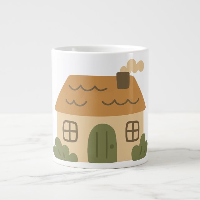 Byn, hem, landsbygd jumbo mugg (Framsidan)