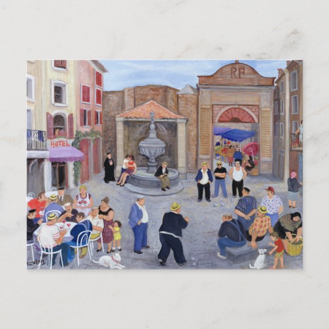 Byn i Provence Vykort (Framsida)