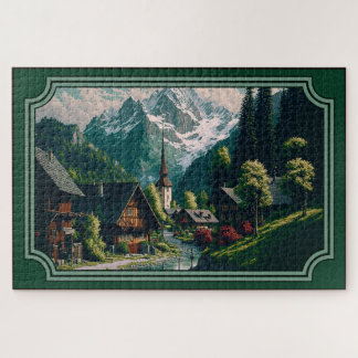 Byn Jigszawa Puzzle Pussel