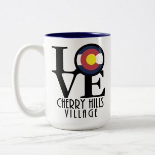 Byn kärlek Cherry Backe 15 oz Två-Tonad Mugg