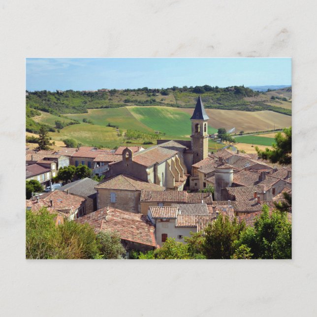 Byn Lautrec i Frankrike Vykort (Framsida)