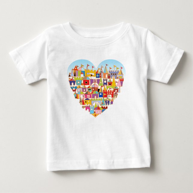 byn lycklig Heart Tee (Framsida)
