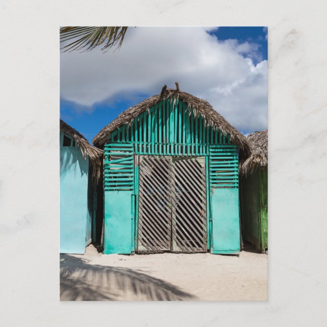 Byn Mano Juan i Saona Domenican Republic Vykort (Framsida)