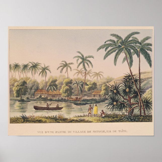 byn Matavae, Tahiti Poster (Framsidan)