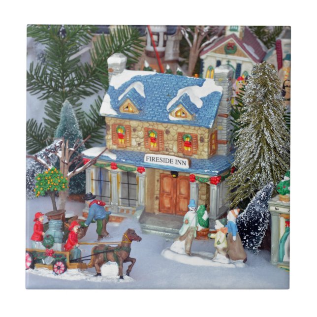 Byn Miniature christmas Kakelplatta (Framsidan)