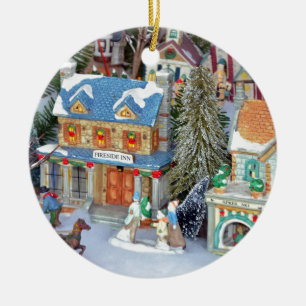 Byn Minichristmas Julgransprydnad Keramik