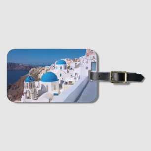 byn Oia, Santorini Poster bagagetag Bagagebricka
