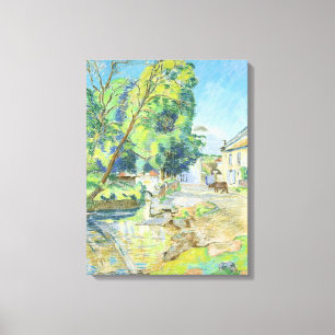 Byn (pastell på papper) canvastryck