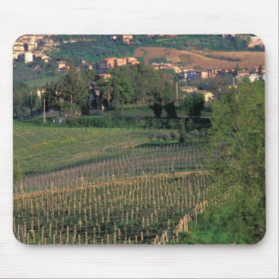 Byn San Gimignano ligger i de böljande Musmatta