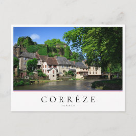 Byn Segur-le-Chateau i Corrèze, Frankrike Vykort