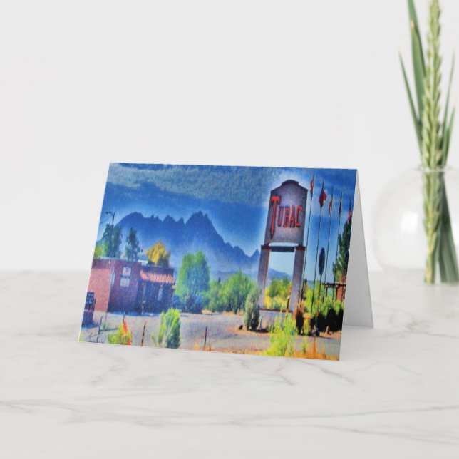Byn, Tubac, Arizona hälsningkort Kort (Framsida)