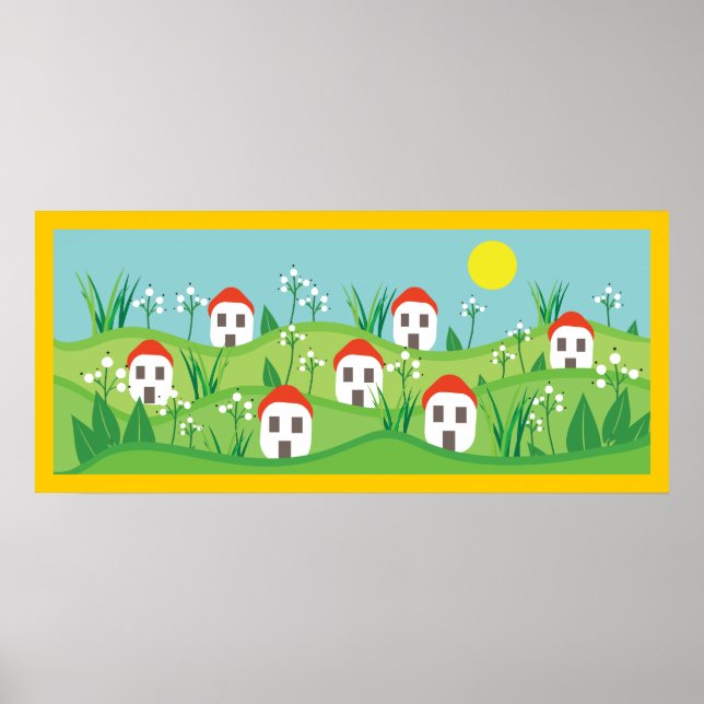 Byn vår, anpassningsbarna i de röda taken Poster (Framsidan)