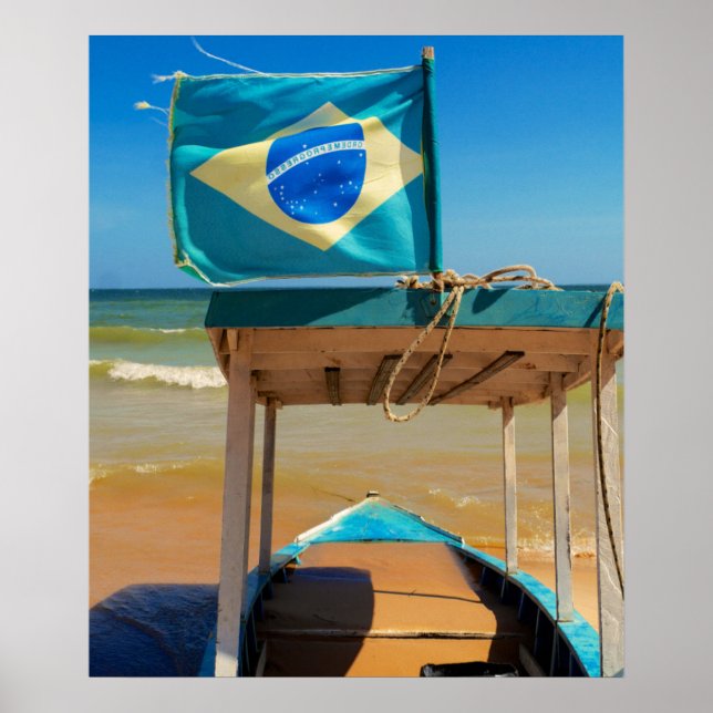 Byn vid en flod | Alter Do Chao, Pará/Brasilien Poster (Framsidan)