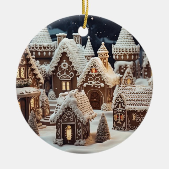 Byn Vintage jul Julgransprydnad Keramik (Framsidan)