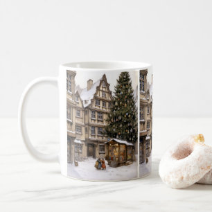 byn vintage Julgran Mugg