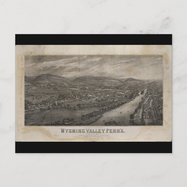 Byn Wyoming, Wyoming Valley Pennsylvania Vykort (Framsida)