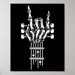 Bynd Rock and roll Guitar S För manar Bynd Tee 5 Poster